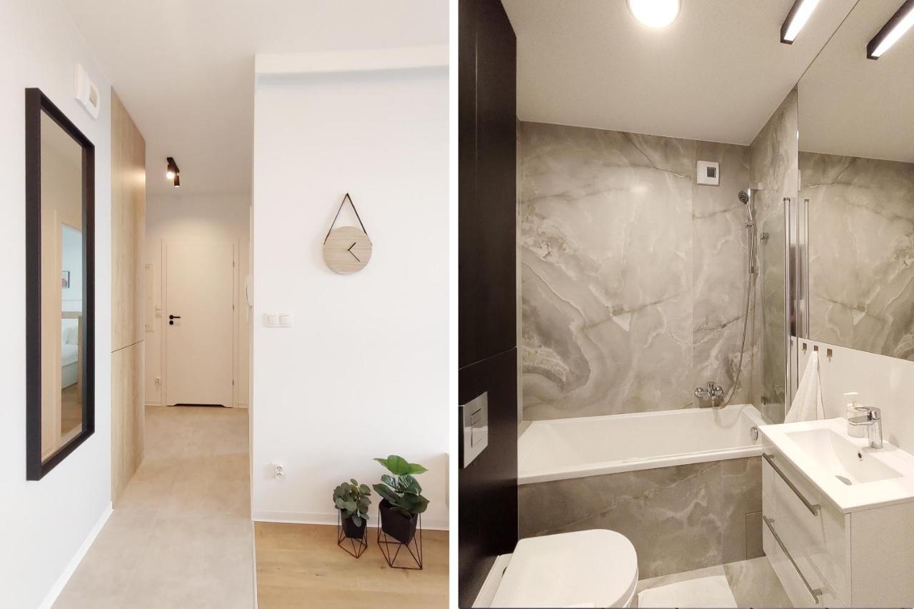 Elegant 3City Apartment With Parking In Gdansk By Noclegi Renters Exterior foto